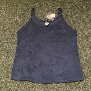 (Size 1X) Velvet Feel Tank Top